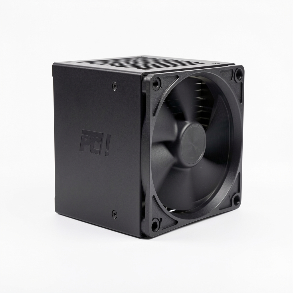 Sursa PC be quiet! Dark Power 13 750W Titanium Fully Modular cu design discret negru-argintiu, ventilator silentios 135mm, pe fundal alb de studio